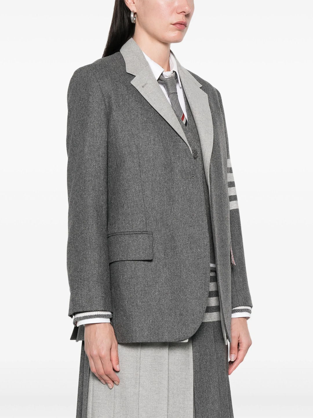Narrow Shoulder 2 In 1 Sportcoat Women - 3