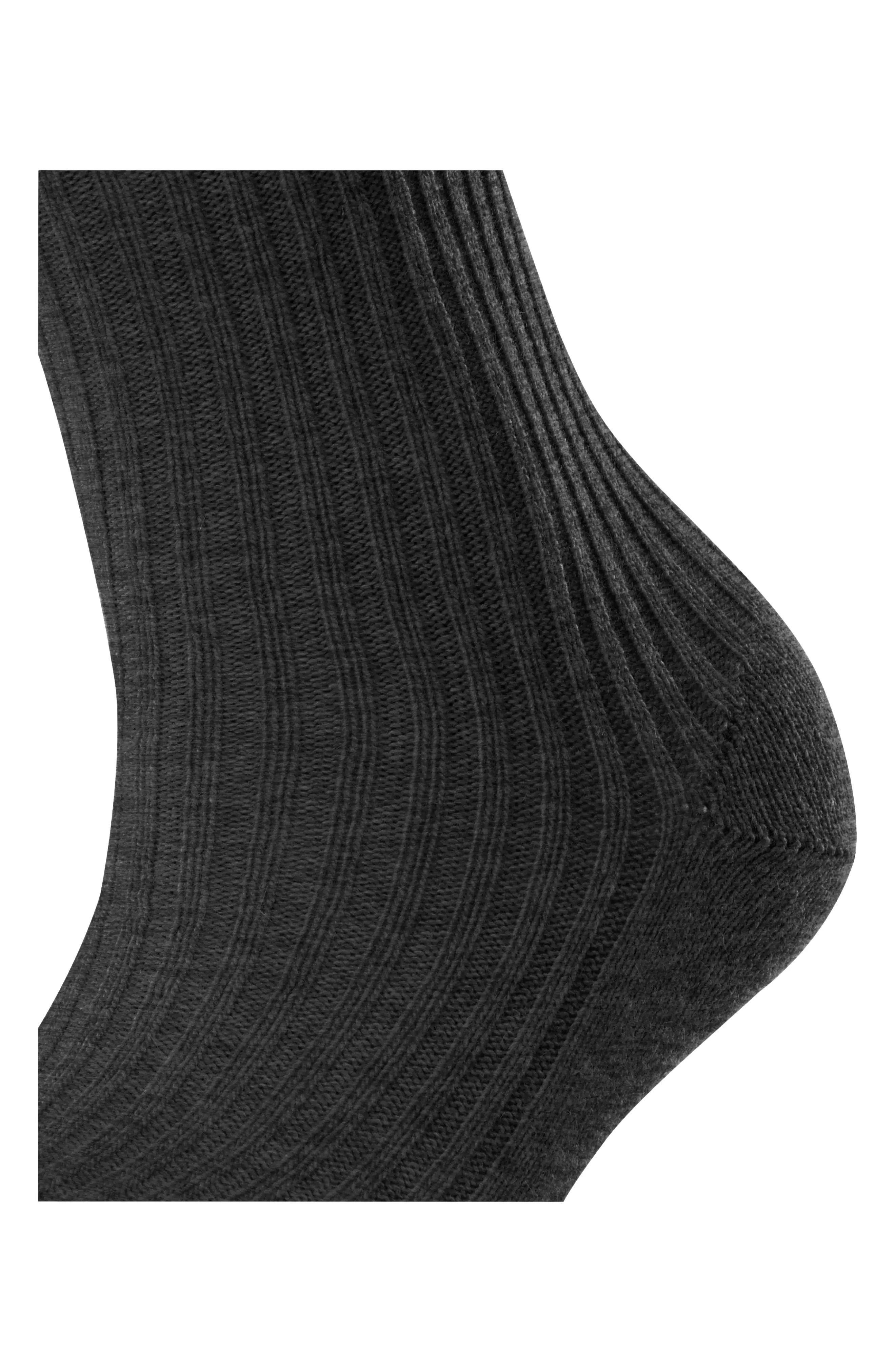 Cosy Wool Blend Boot Socks in Anthra. mel - 5