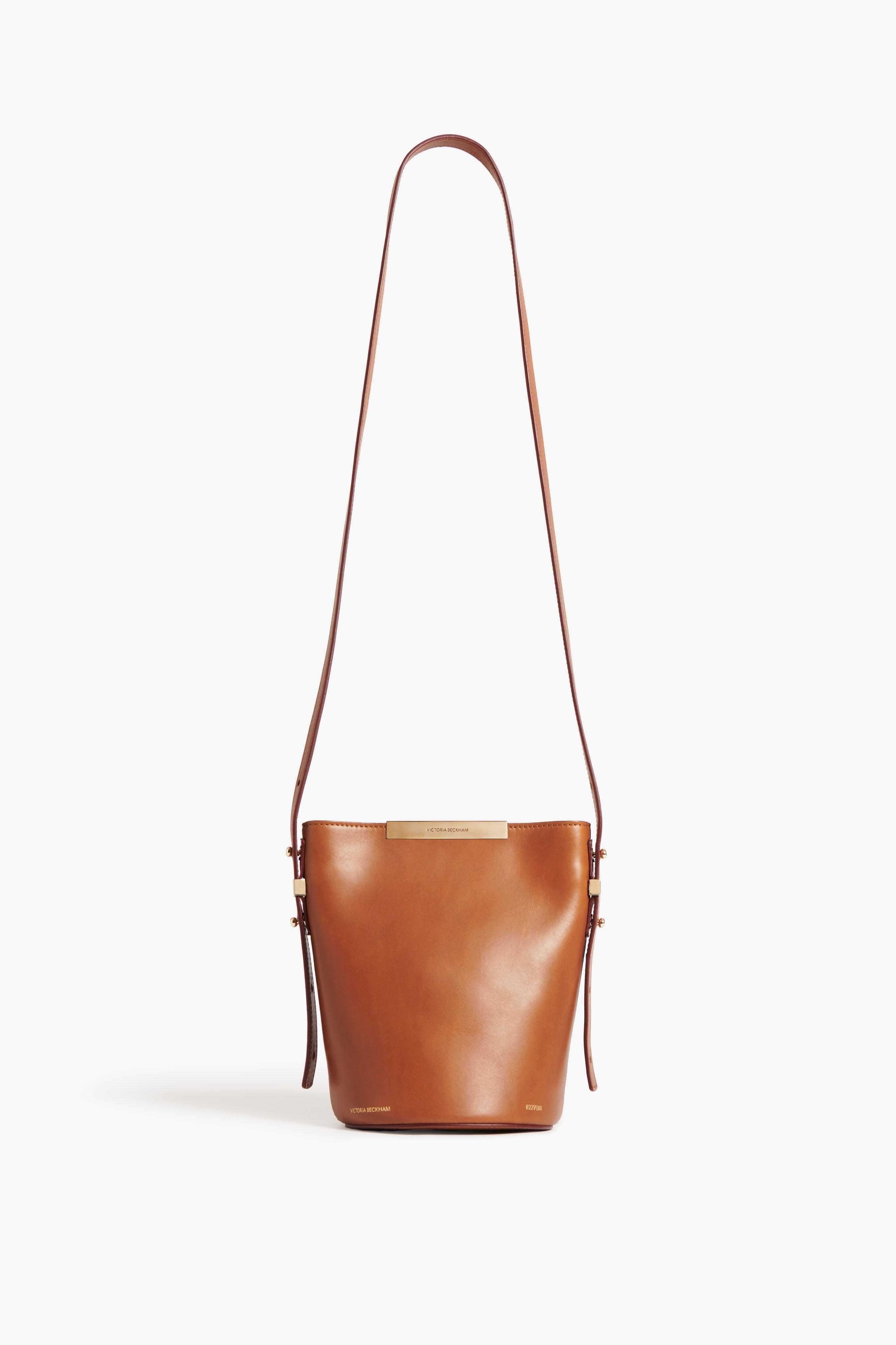 Mini Bucket Bag In Cognac Leather - 5