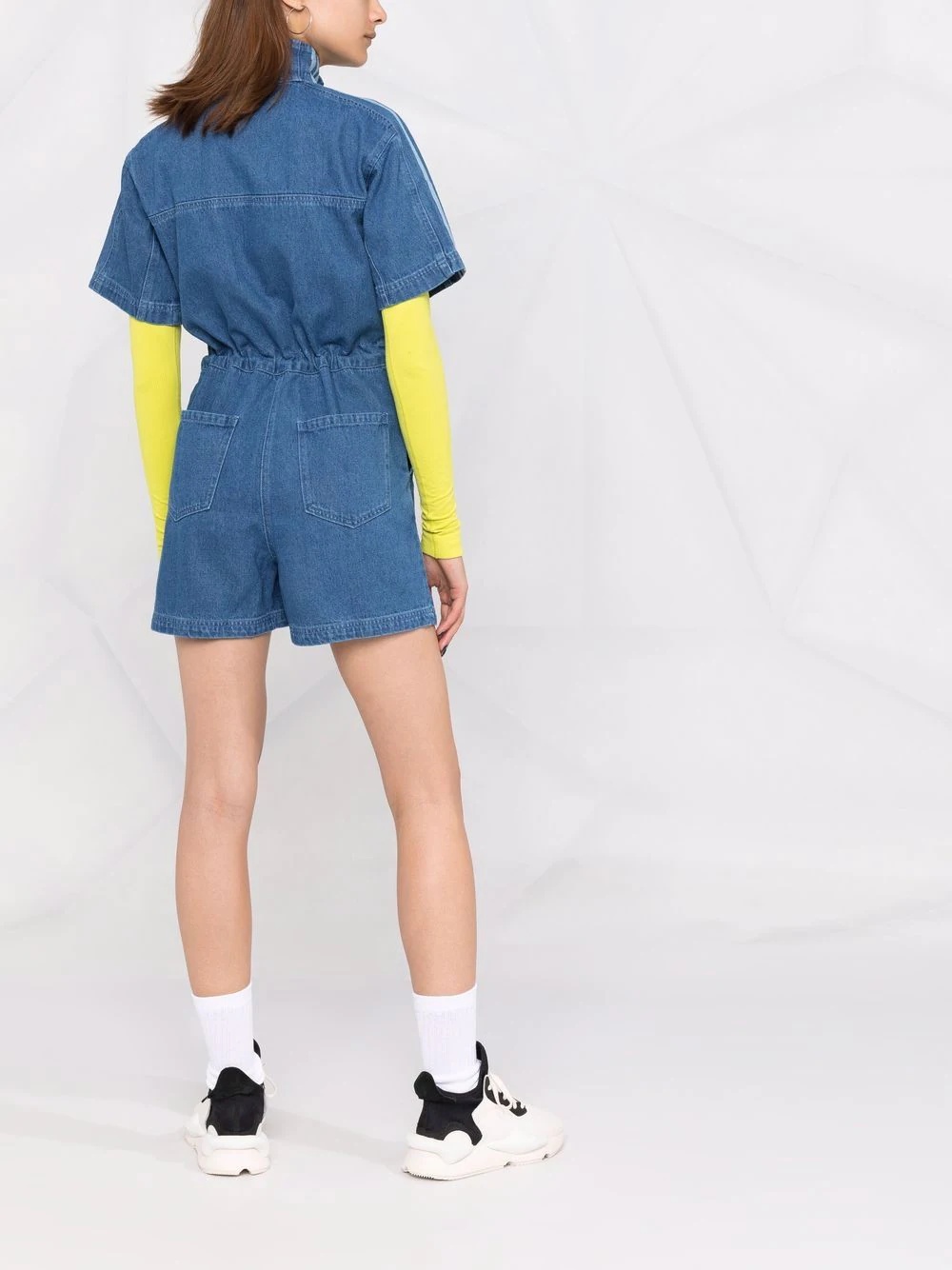 adicolor denim jumpsuit - 6