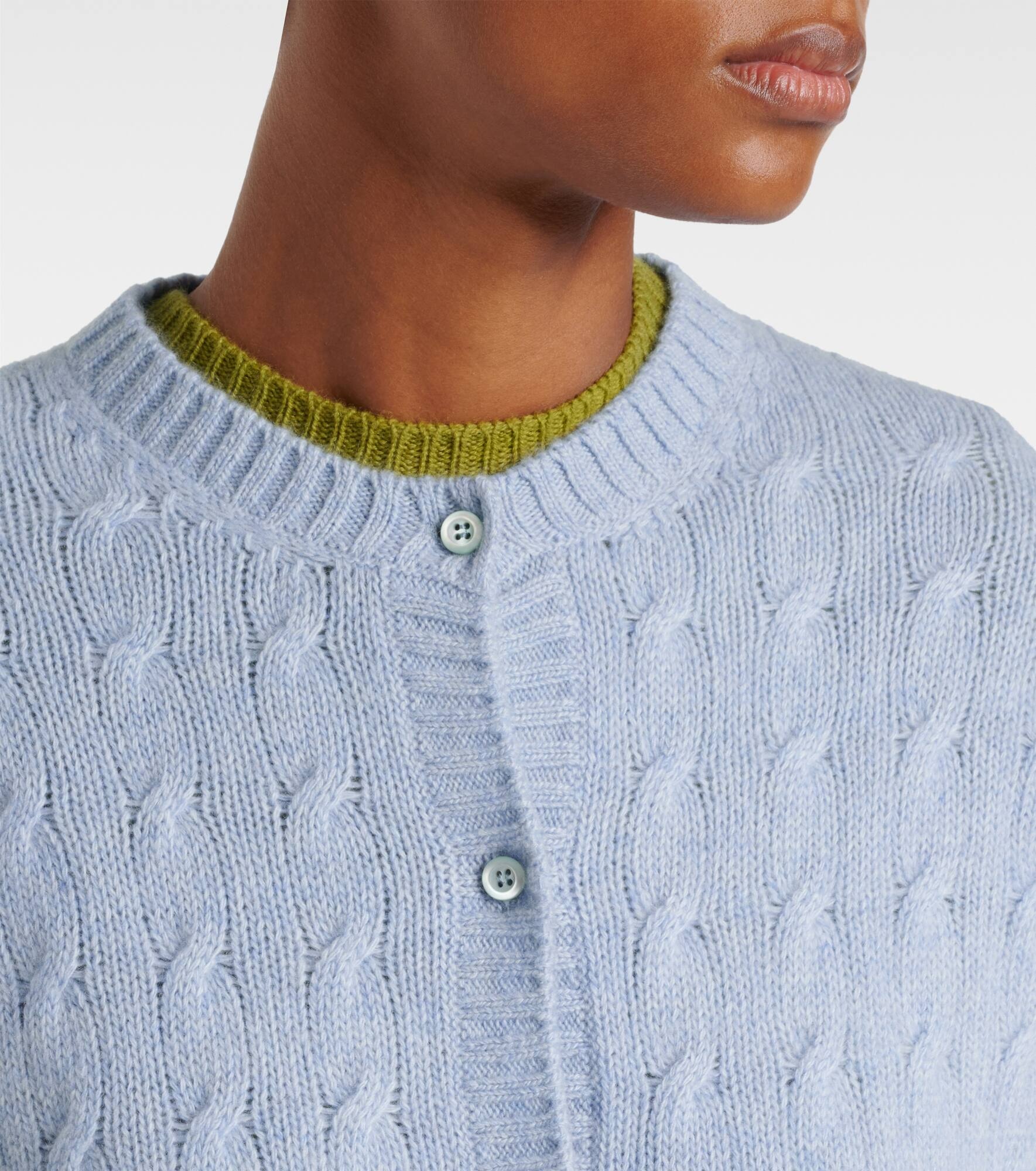 Re-Cashmere cable-knit cardigan - 4