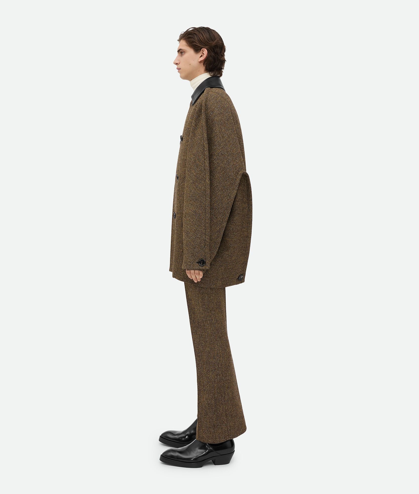 Double Compact Cotton Frise Coat - 2