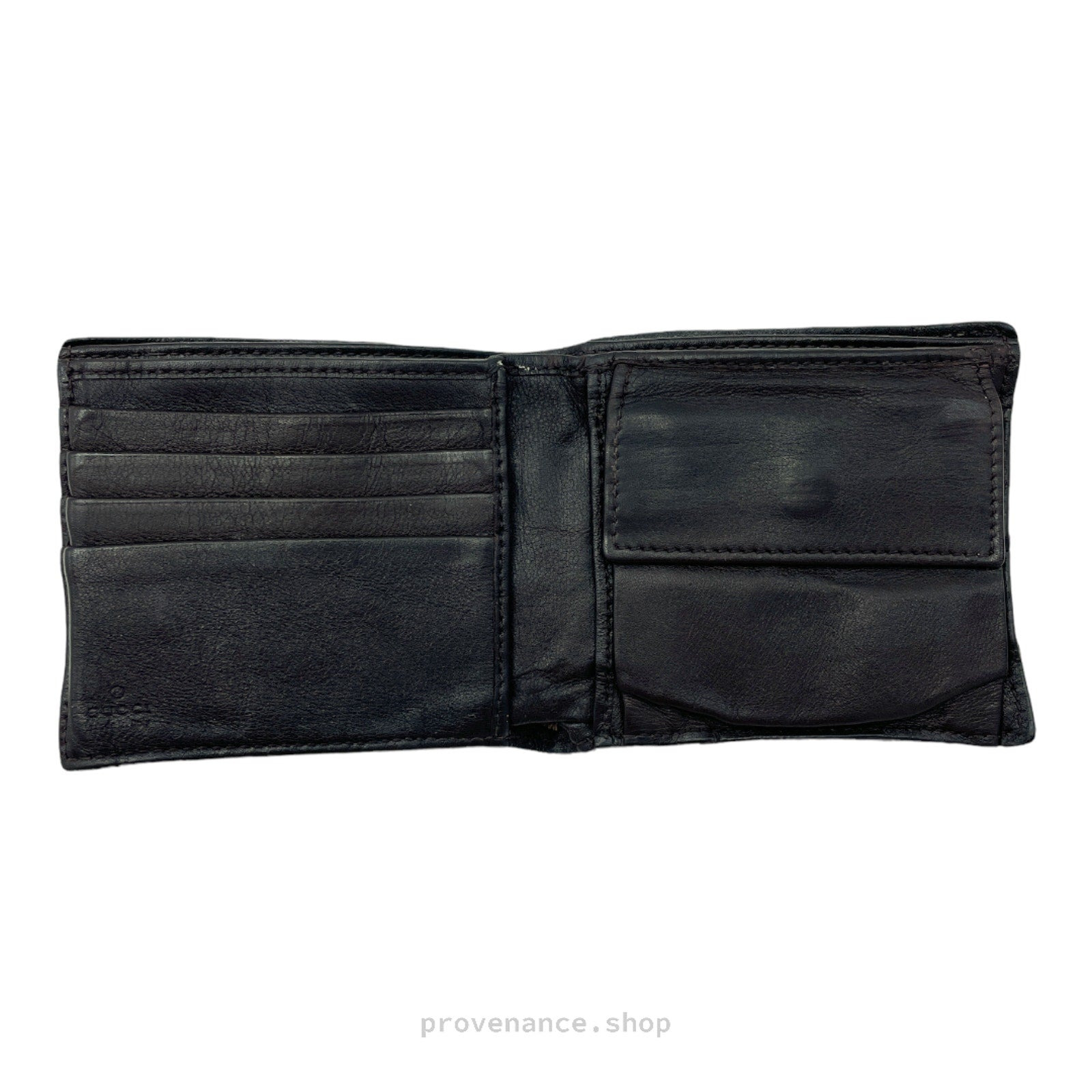 Gucci GG Bifold Wallet - Dark Chocolate Guccissima - 5