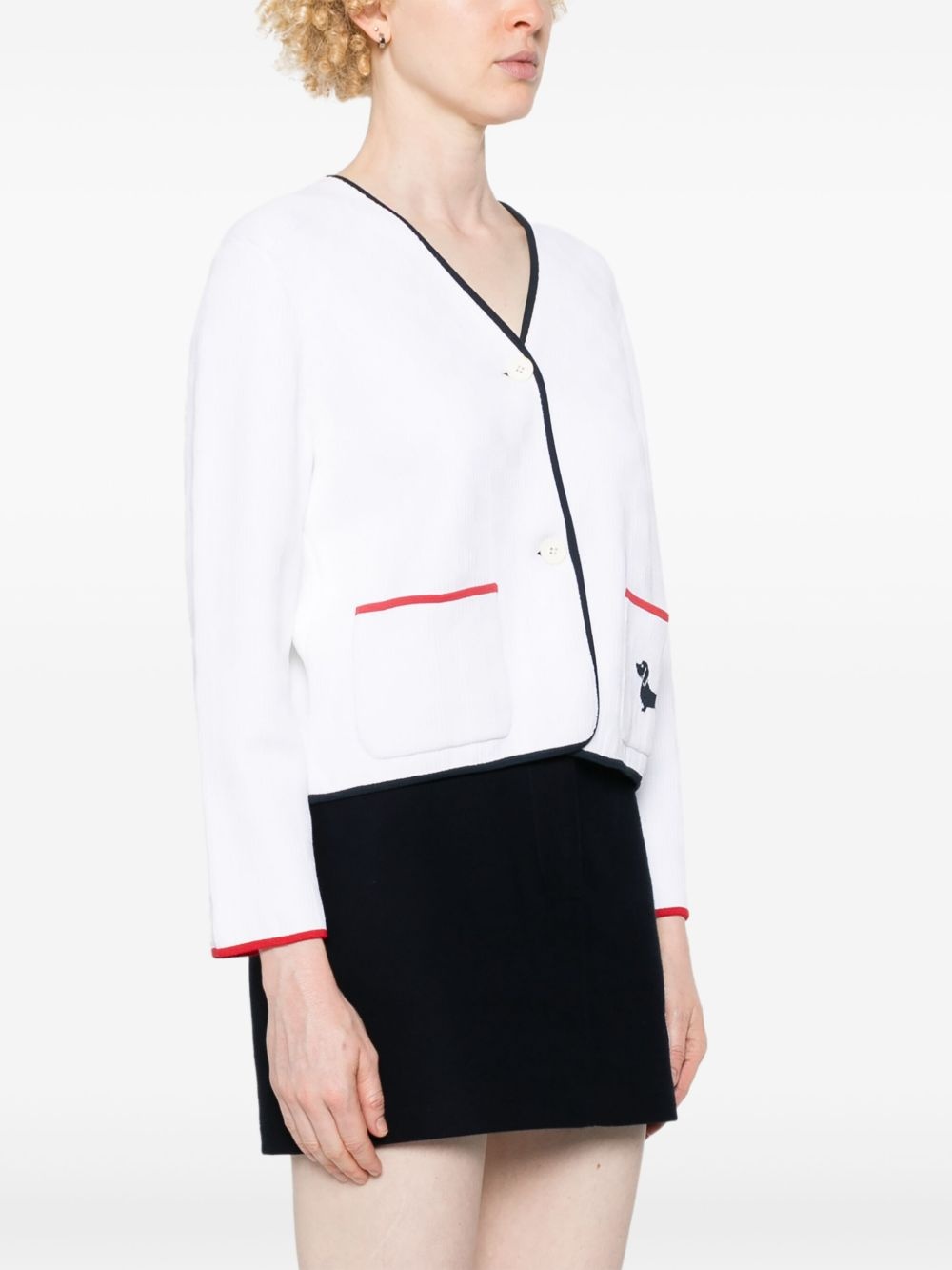 pointelle-knit cardigan - 3