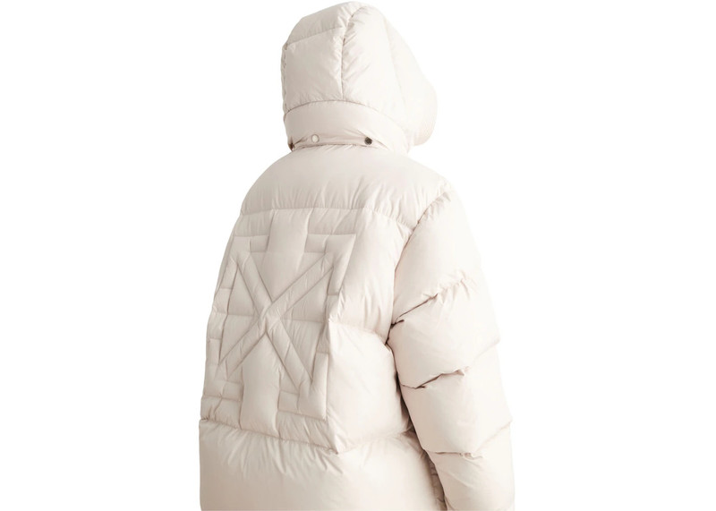 Off-White OFF-WHITE Peach Ny Arrow Over Puffer White outlook