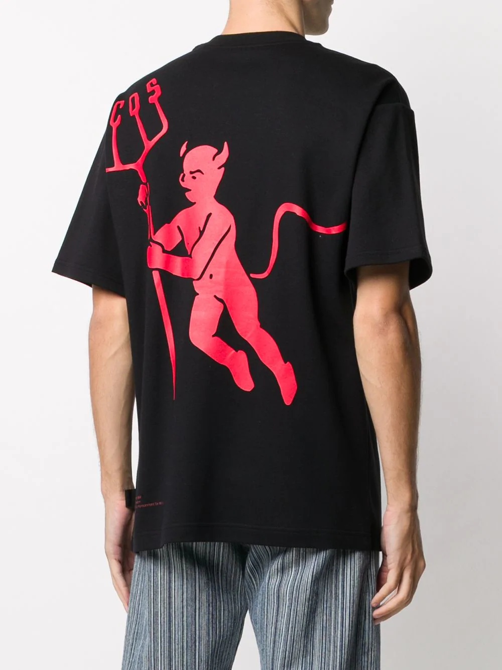 devil print T-shirt  - 4