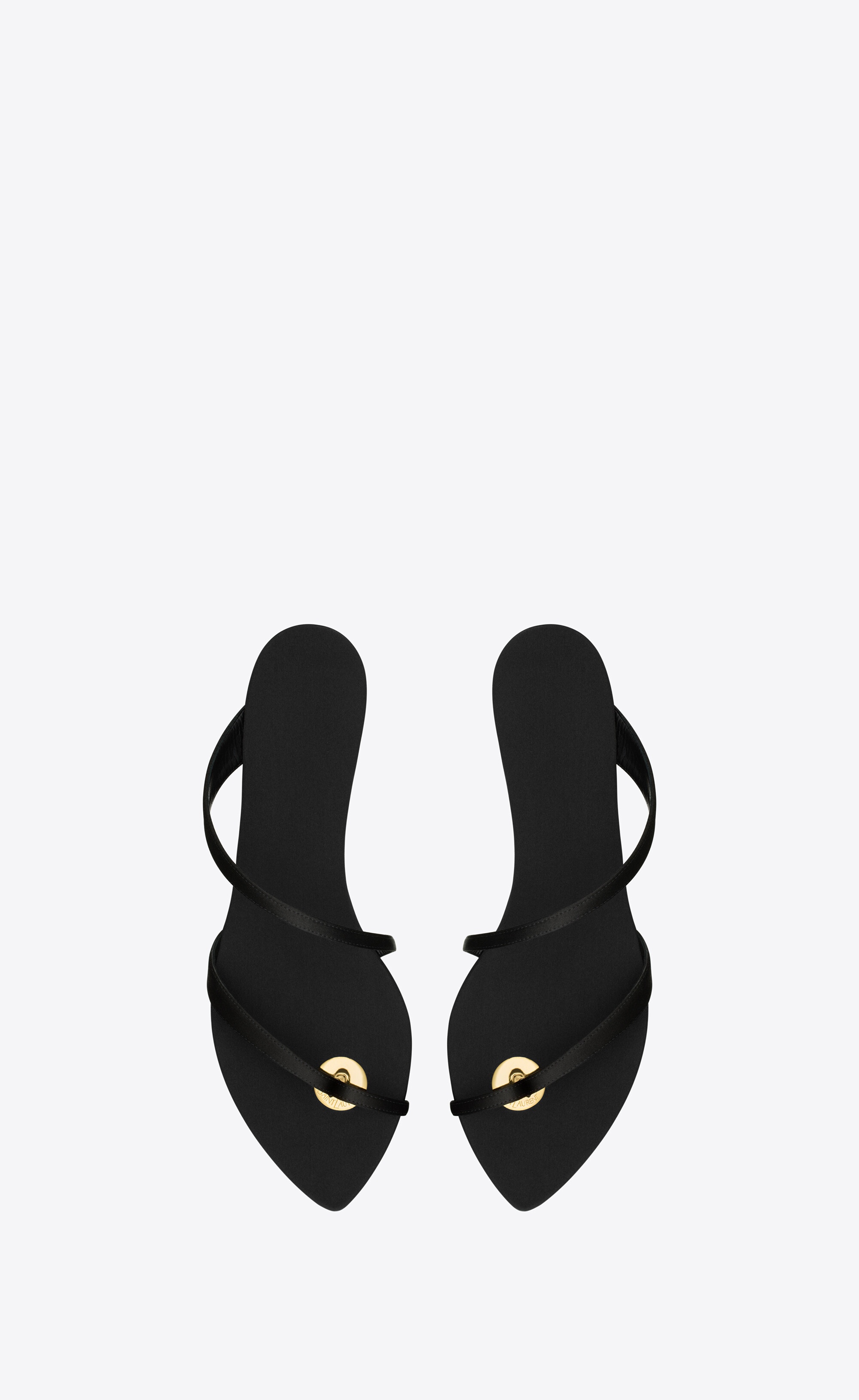 tanger slides in satin crepe - 2