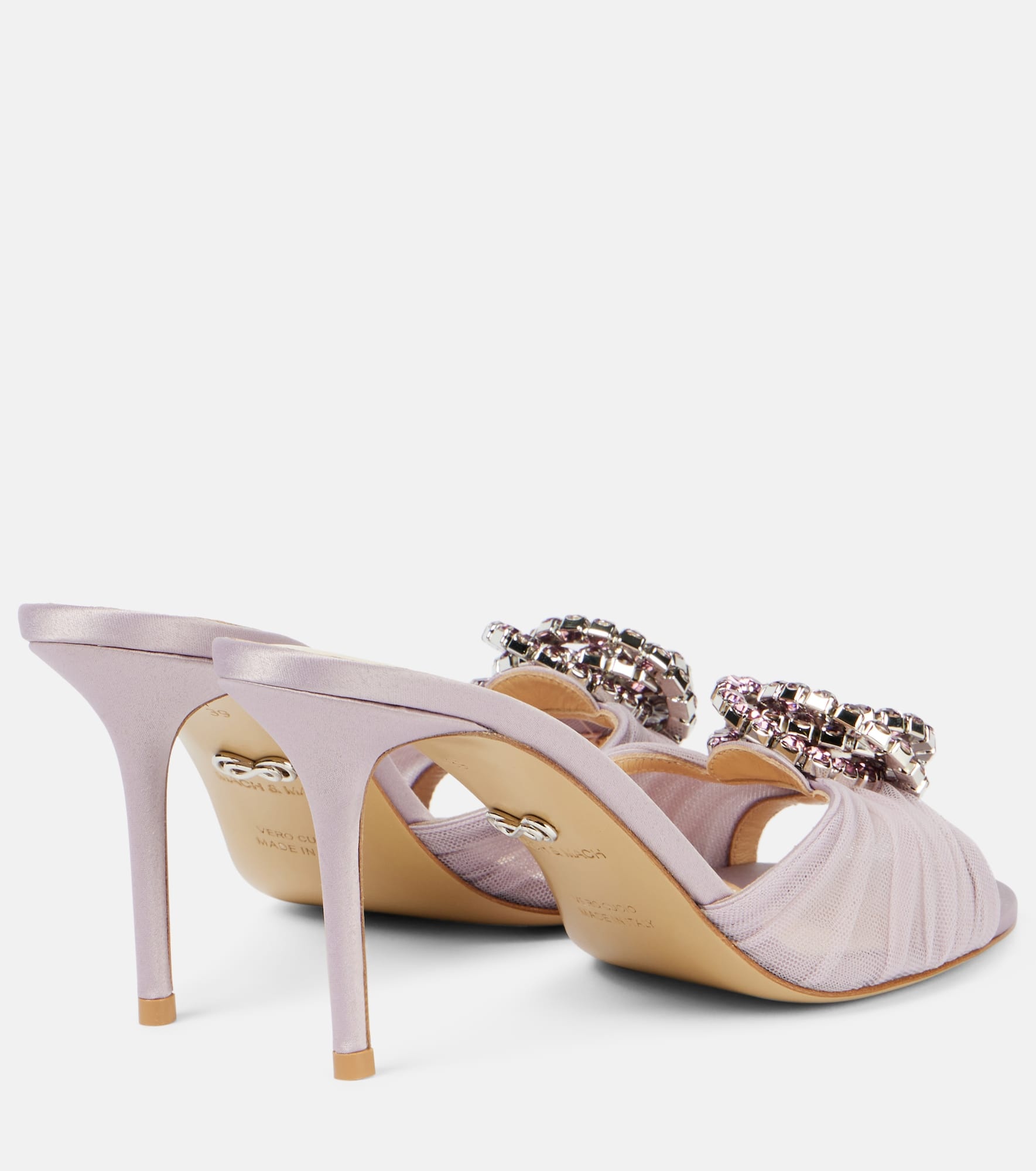 Galaxy 85 embellished mules - 2