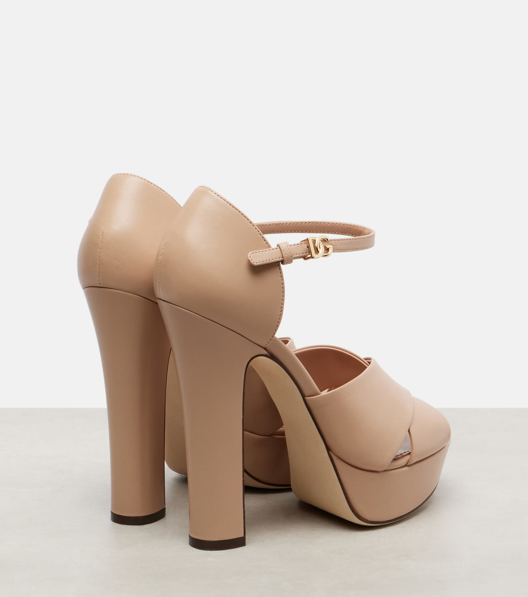 Leather platform sandals - 2