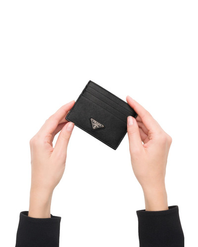 Prada Saffiano Leather Card Holder outlook