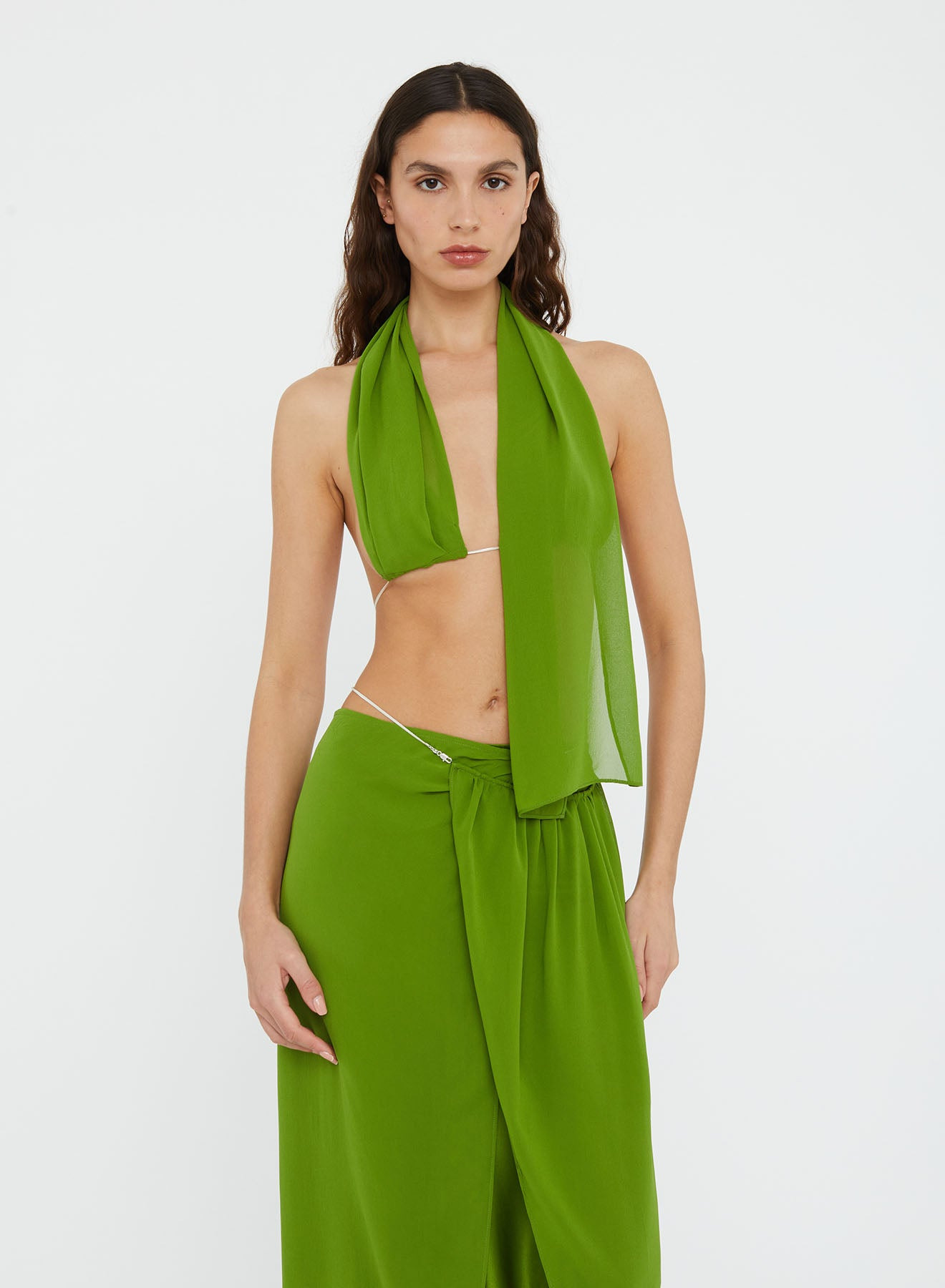 Silk Chain Sarong Skirt - 3