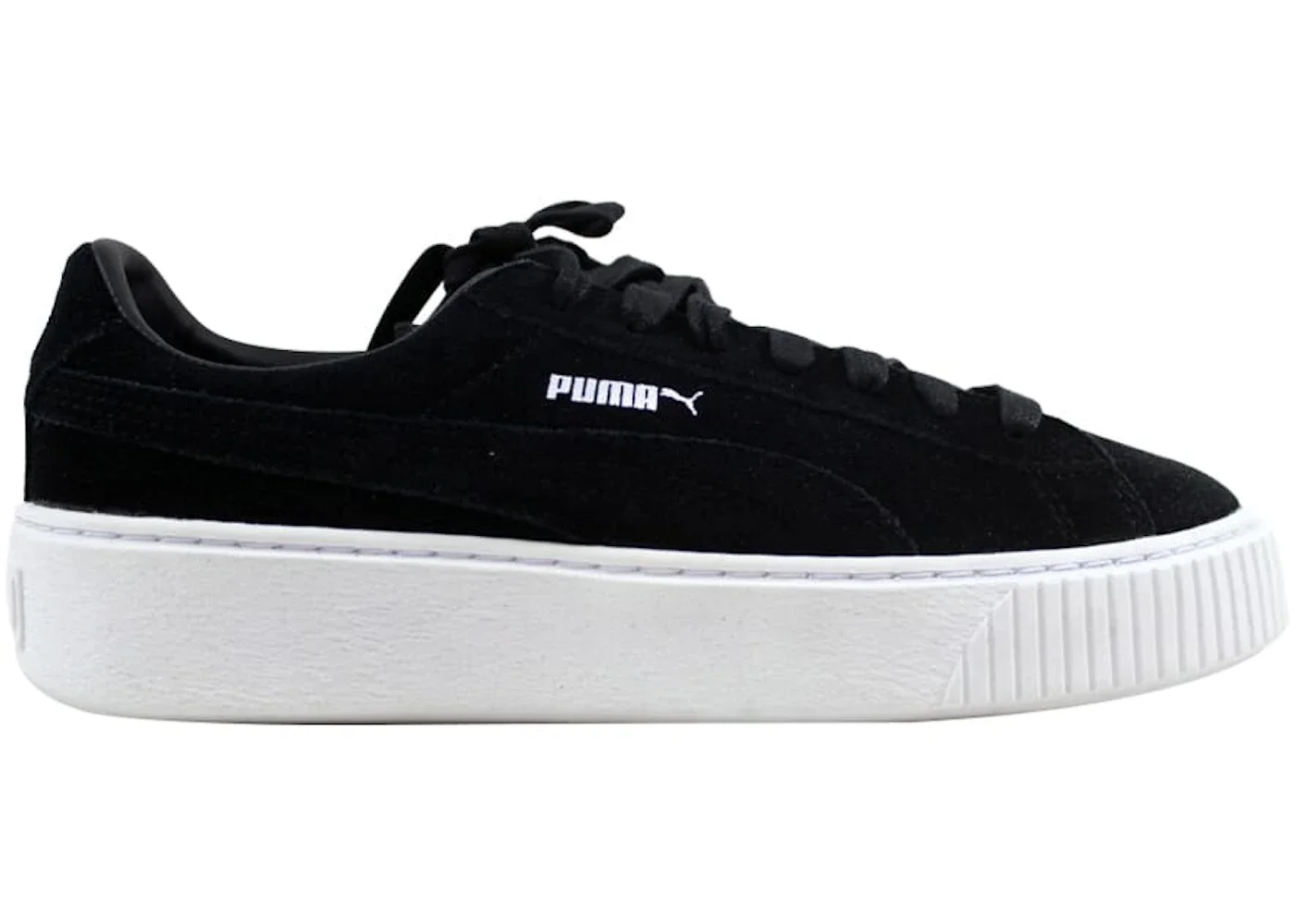 Puma Suede Platform Puma Black (Women's) - 1