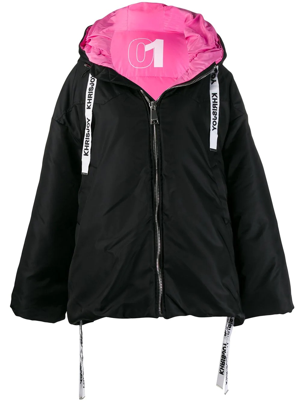 hooded puffer jacket - 1