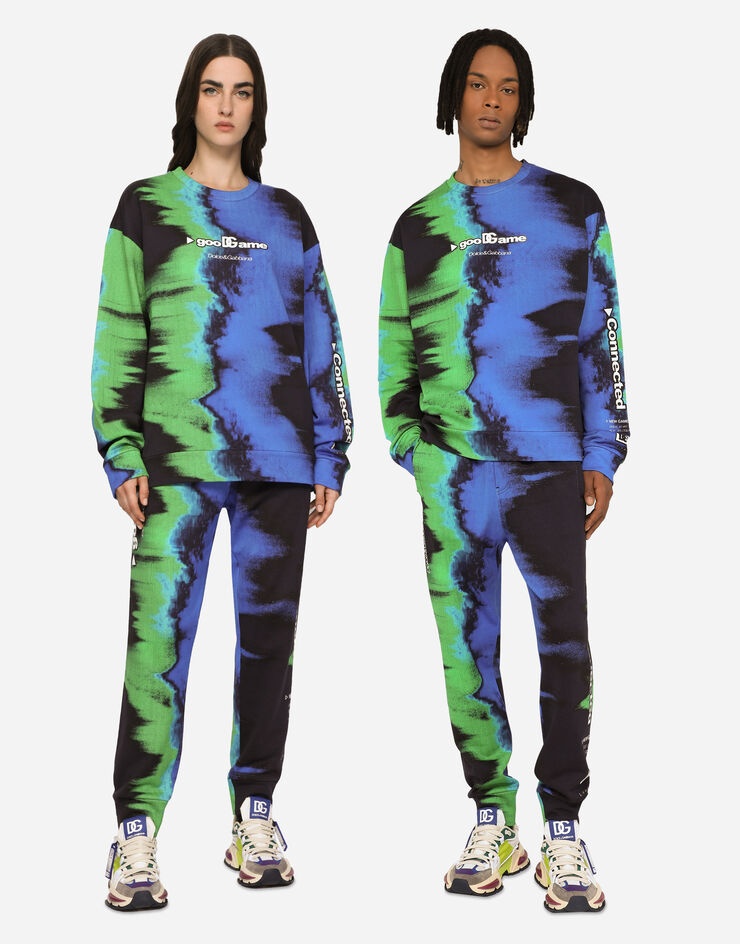 Multi-colored jersey sweatshirt with GooDGame print - 3