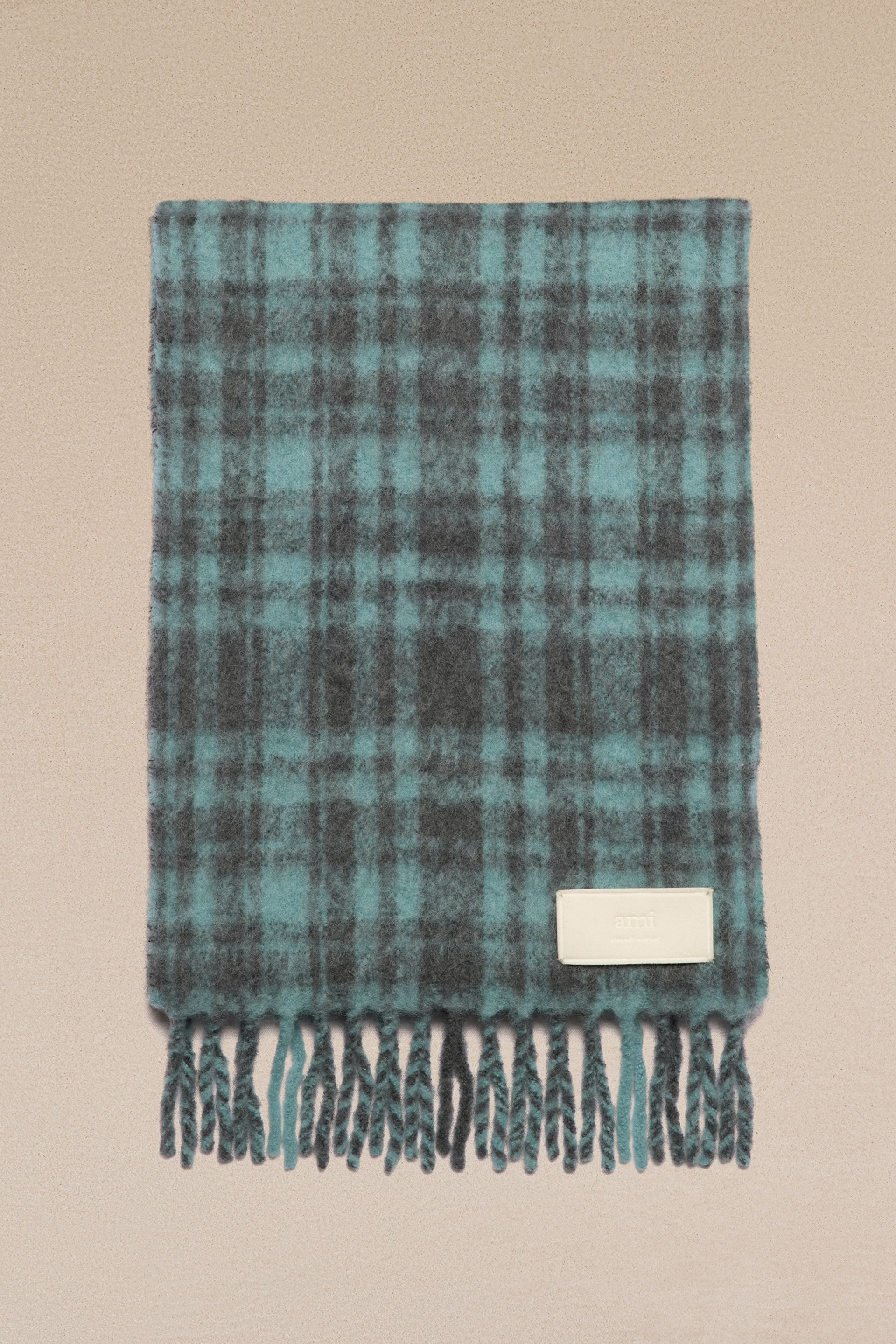 Oversize Checkered Ami Scarf - 1