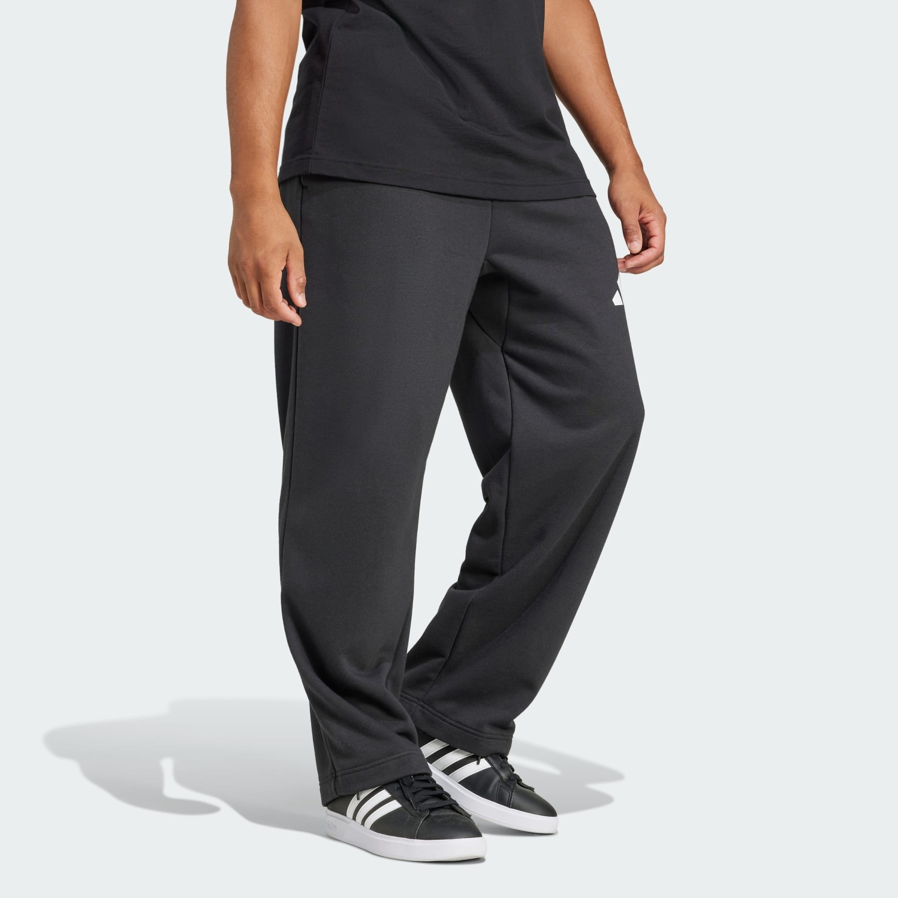 Essentials Wide Leg 3 Bar Logo Pants - 4