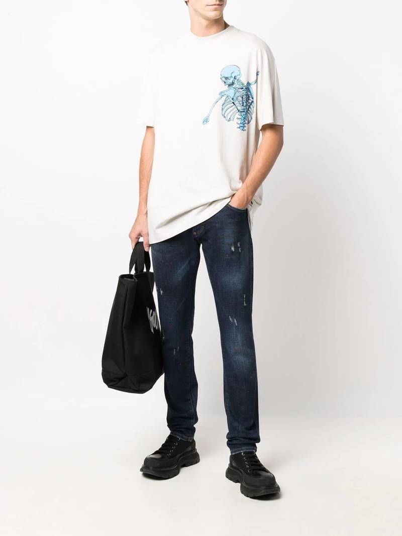 PHILIPP PLEIN logo crew-neck T-shirt outlook