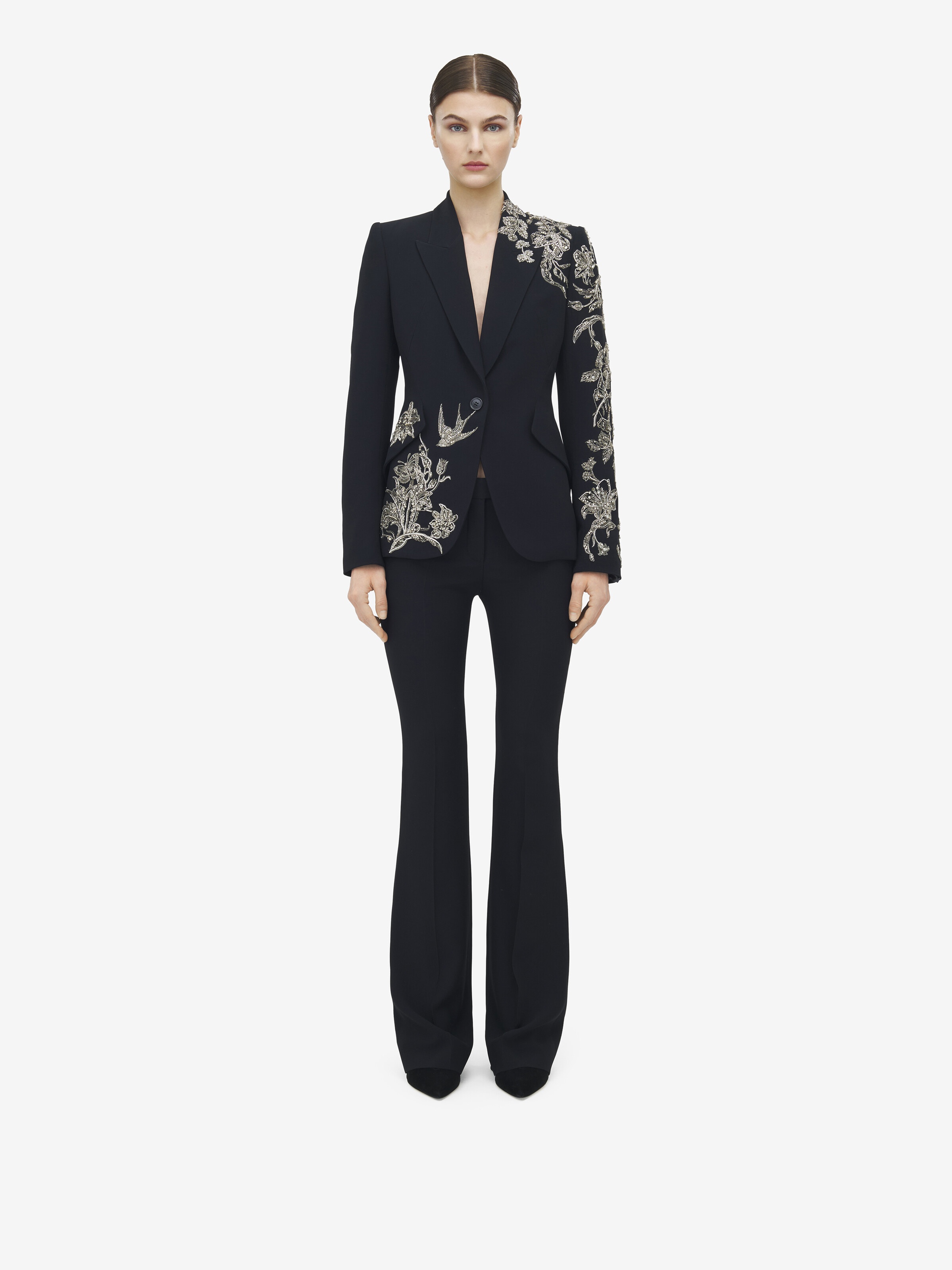 Silver Tattoo Embroidery Jacket - 3