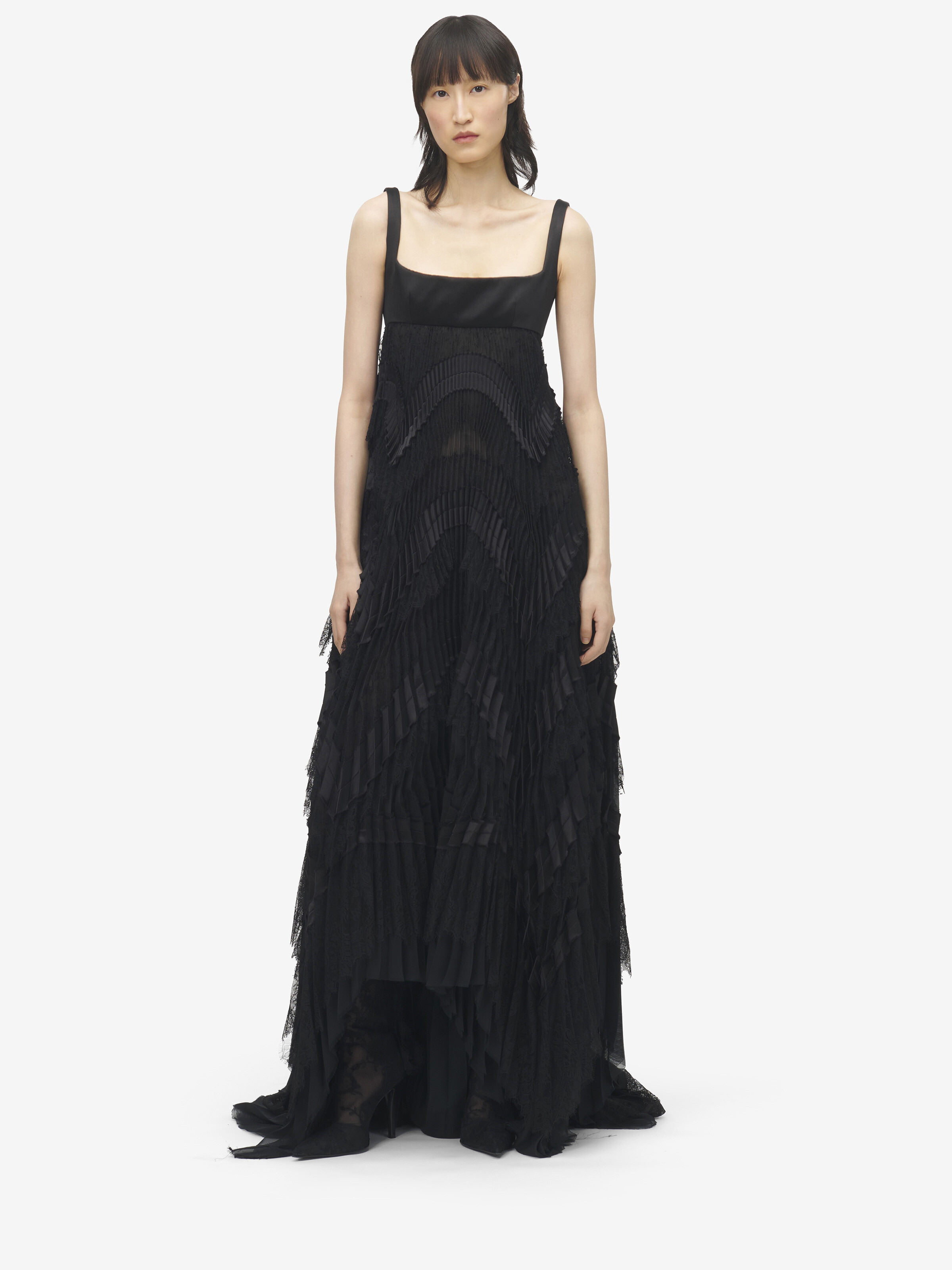 Pleated Evening Dress - 2