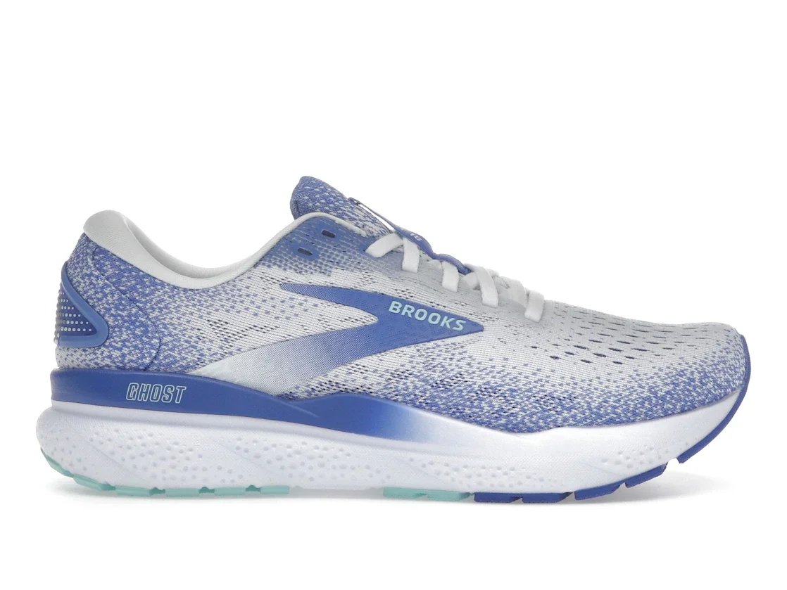 Brooks Ghost 16 White Amparo Blue Limpet Shell (Women's) - 1