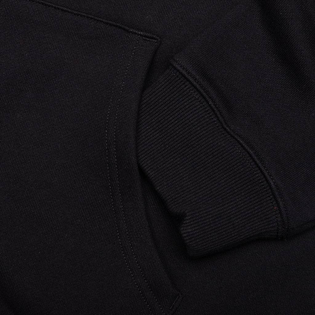 STAR A ZIP UP HOODIE - BLACK - 5