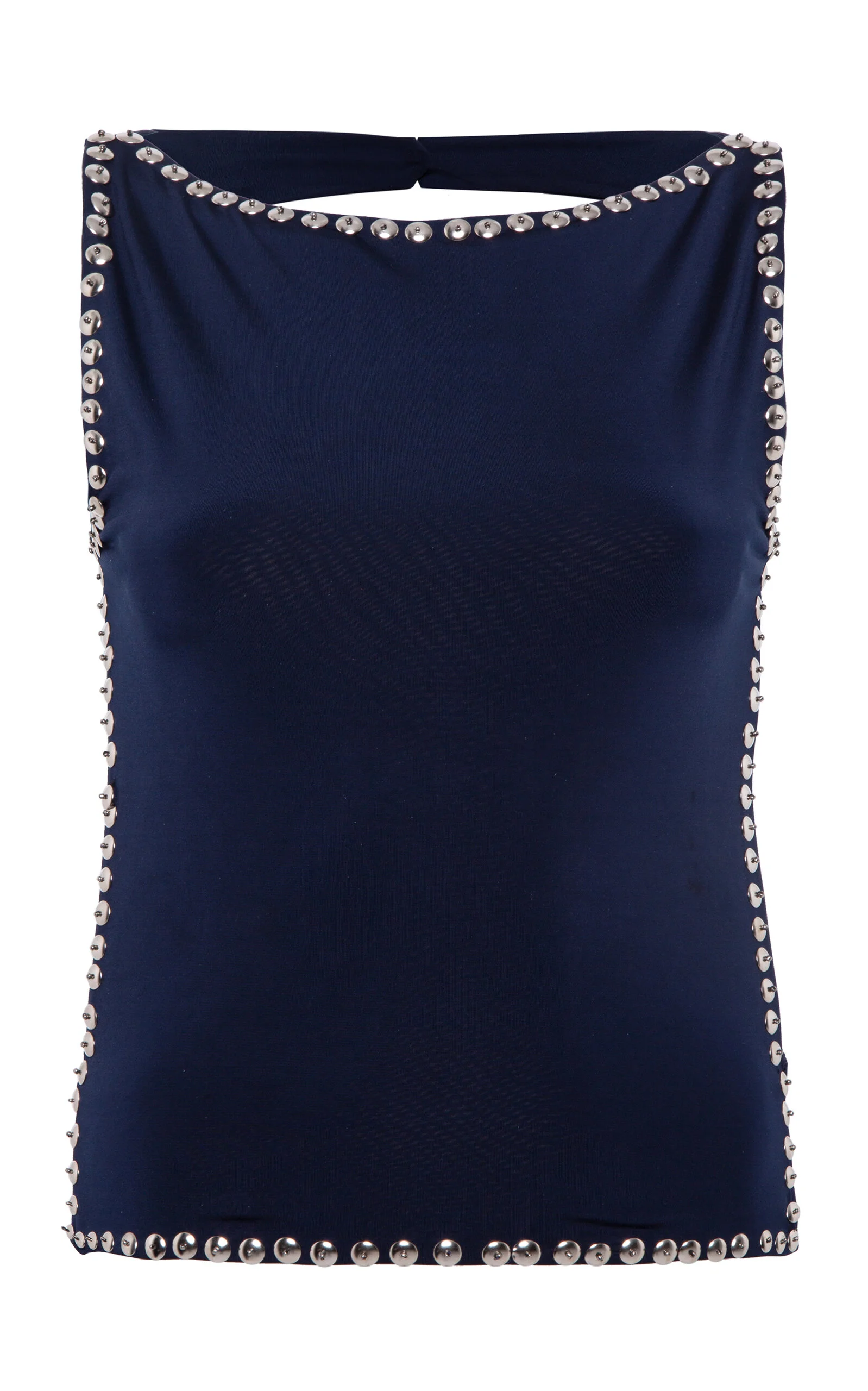 Zelna Studded Tank Top navy - 1