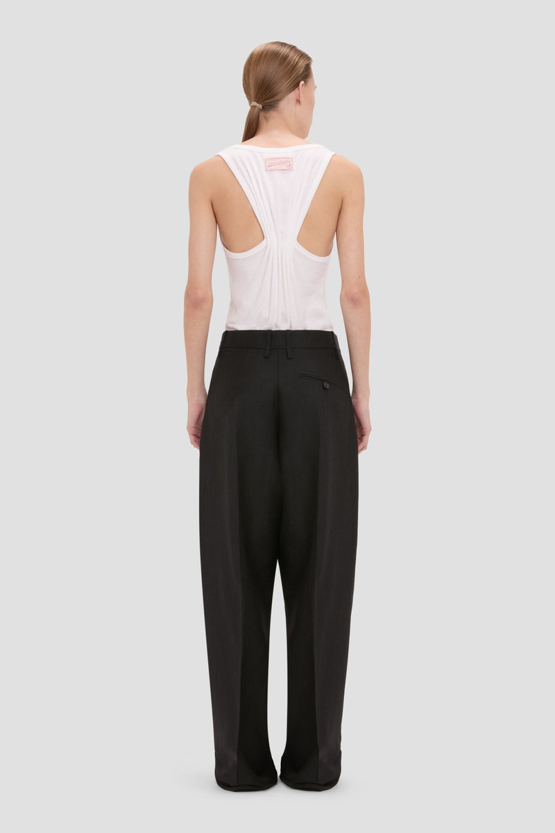Curved Leg Trouser In Black 5