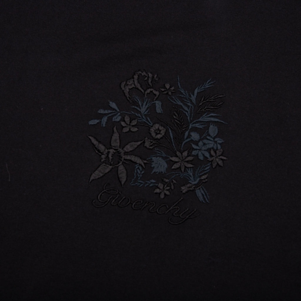EMBROIDERED FLORAL LOGO STANDARD - BLACK - 4