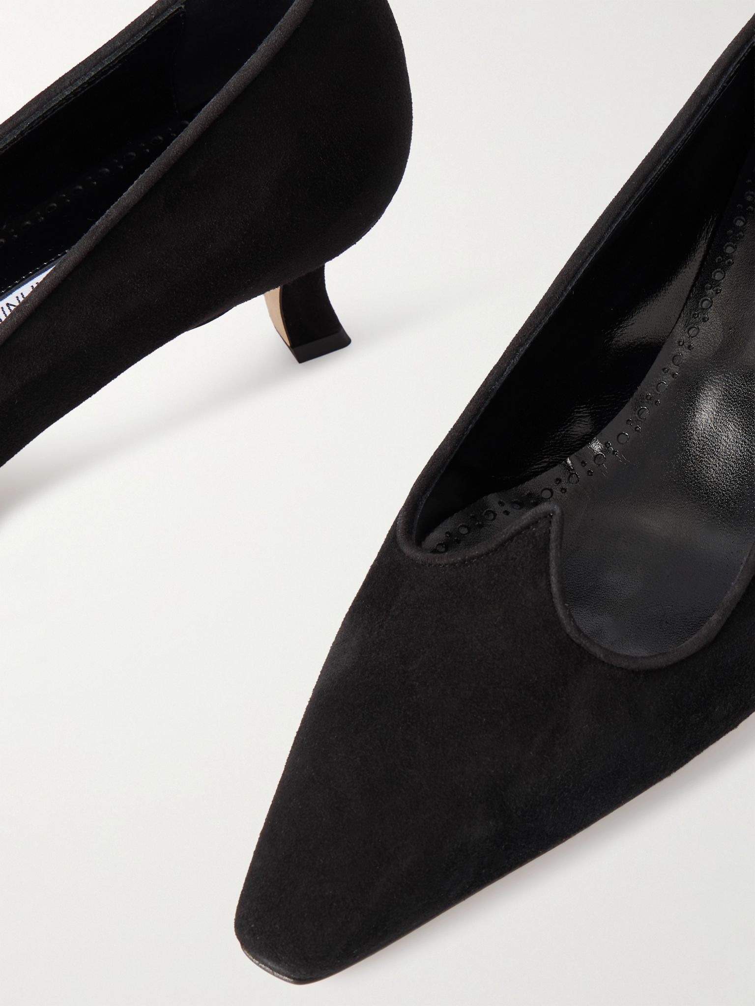 Euridi 50 suede pumps Black - 4