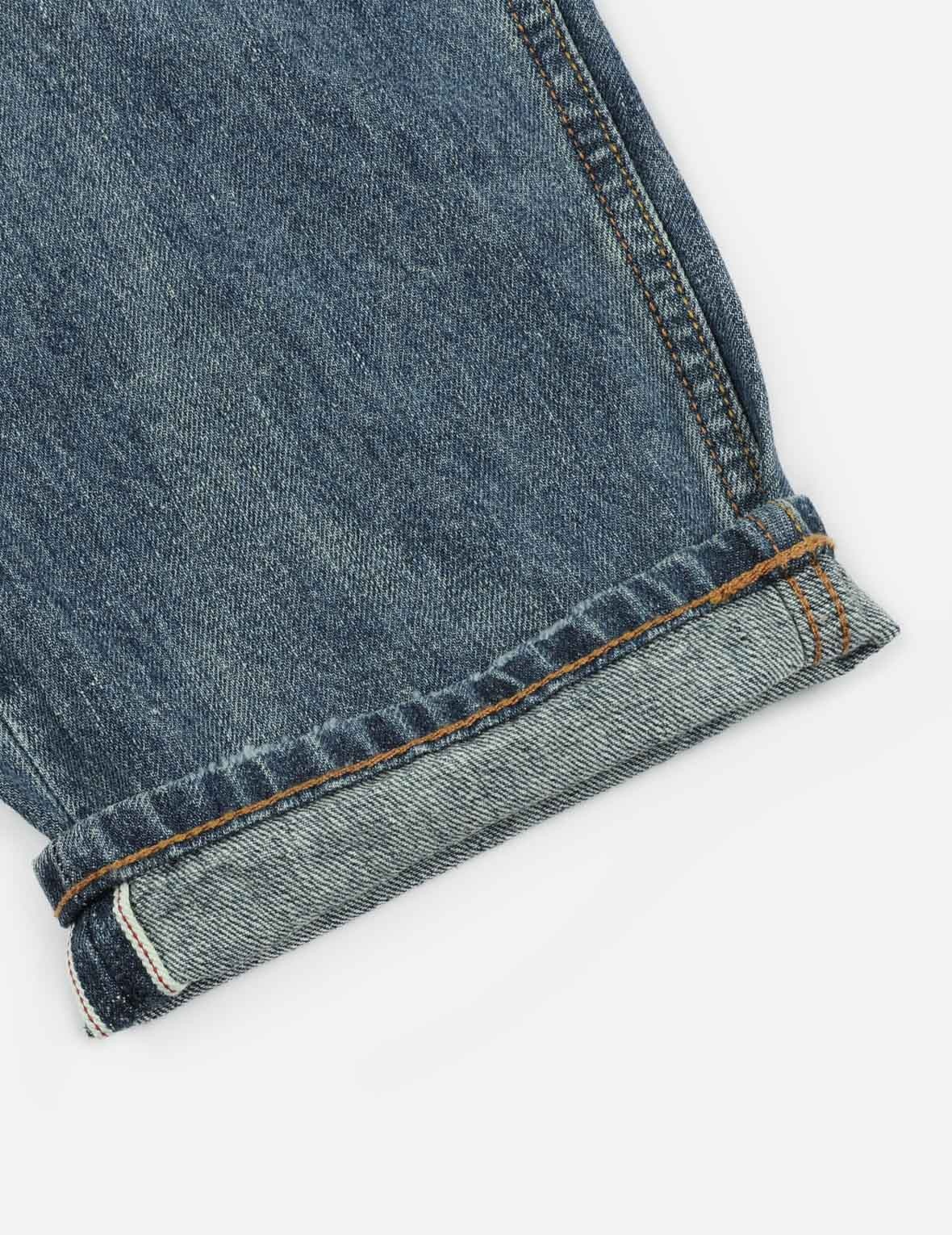 Washed and Distressed Seagull Patchwork and Logo Embroidery Cropped Jeans #2027 - 11