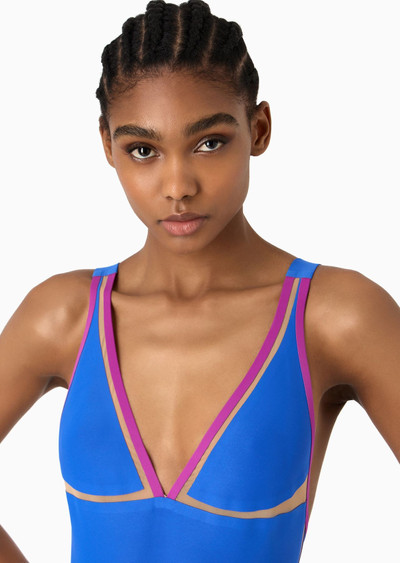 GIORGIO ARMANI One-piece swimsuit with tulle details outlook