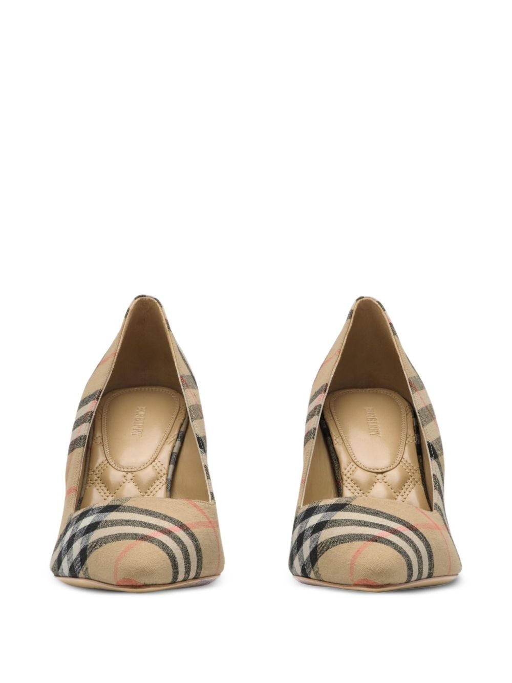 90mm checked Dame pumps​ - 2