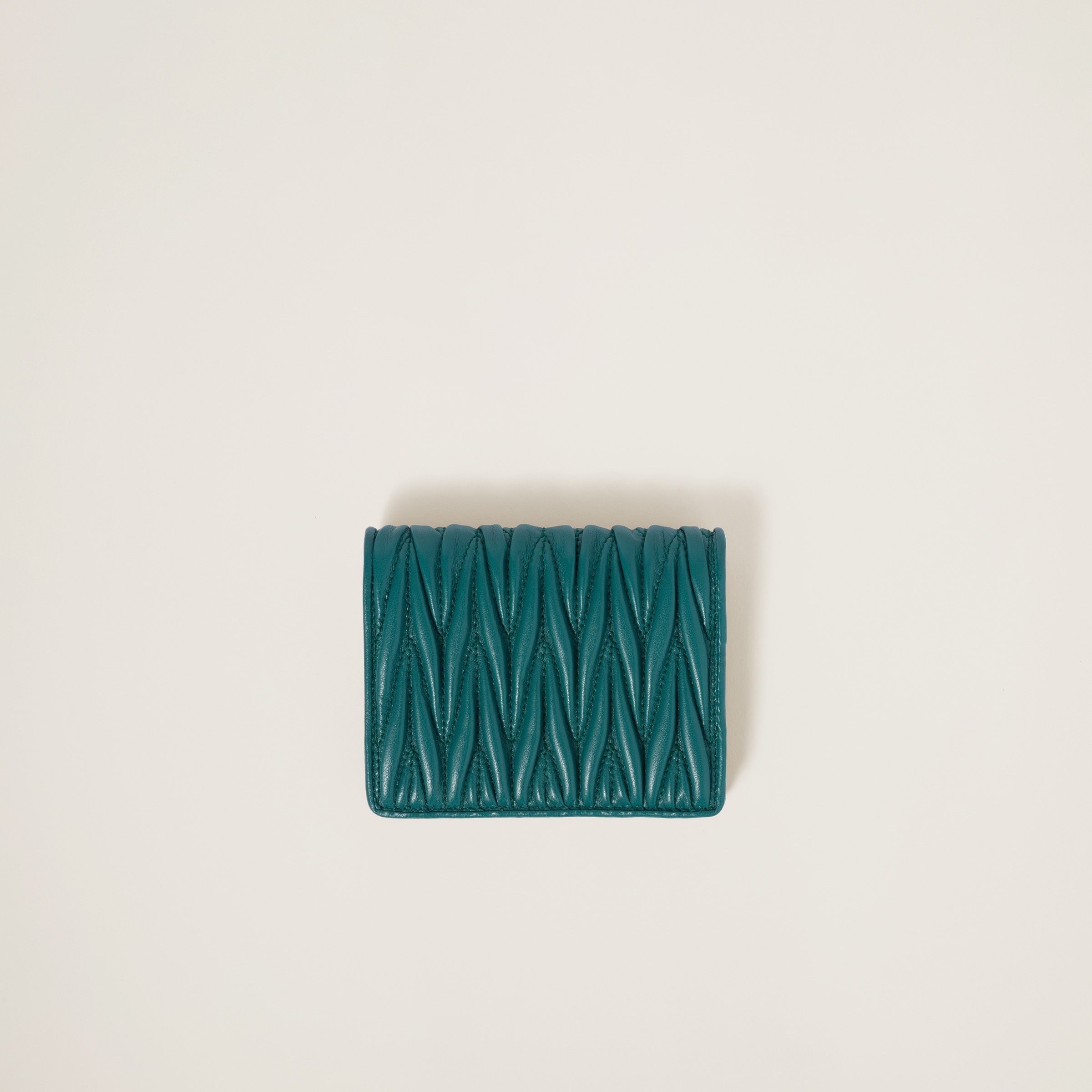Small matelassé nappa leather wallet - 2