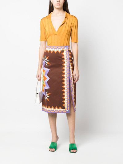 La DoubleJ Sunset printed skirt outlook