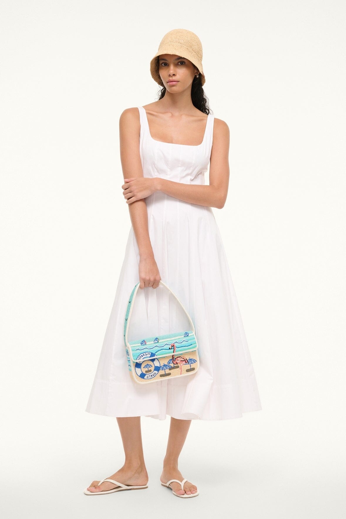 STAUD ST. REGIS TOMMY BEADED BAG VACATION SCENIC - 6