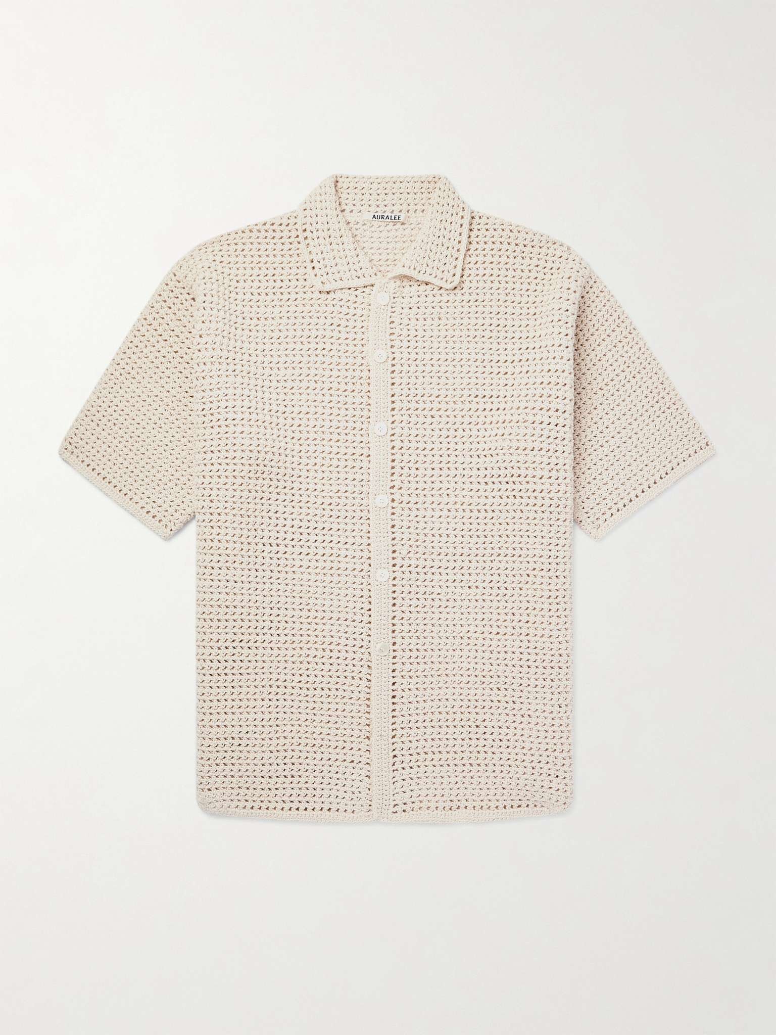 Open-Knit Cotton Shirt - 1