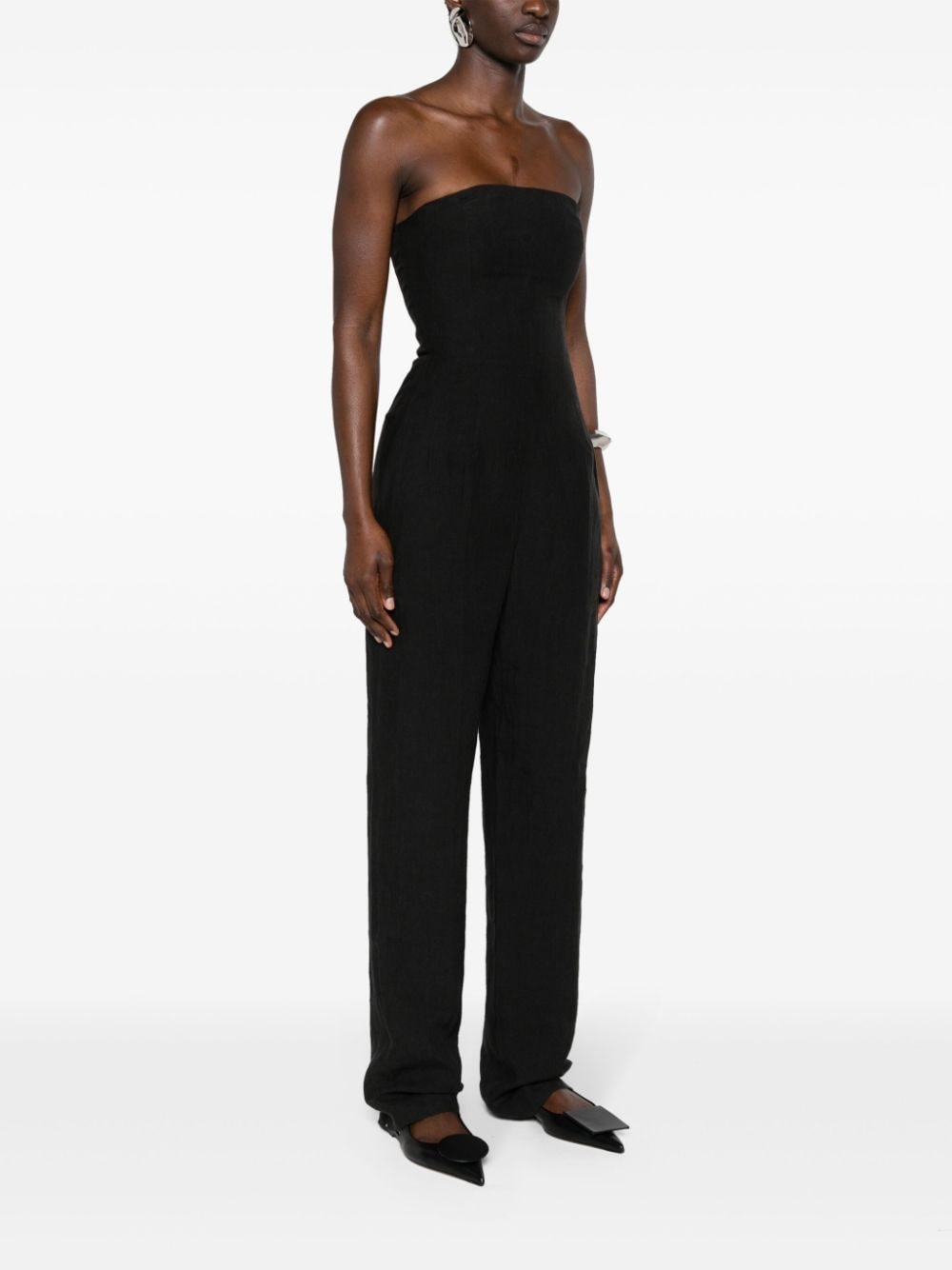 Ita strapless linen jumpsuit - 3