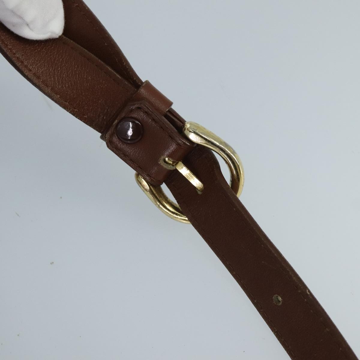 Burberry Nova Check Shoulder Bag Leather Brown Gold - 8