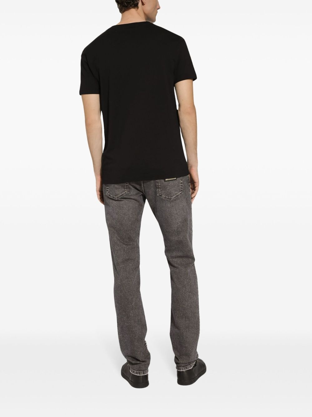 DG-print stretch-cotton T-shirt - 4