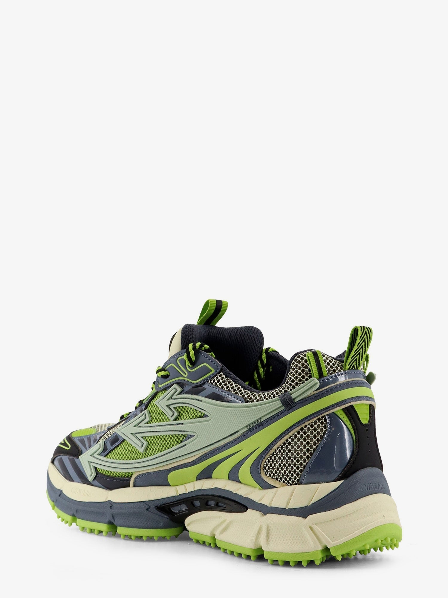 Off White Men Ow Be Right Back Mesh Low-Top Sneakers - 3