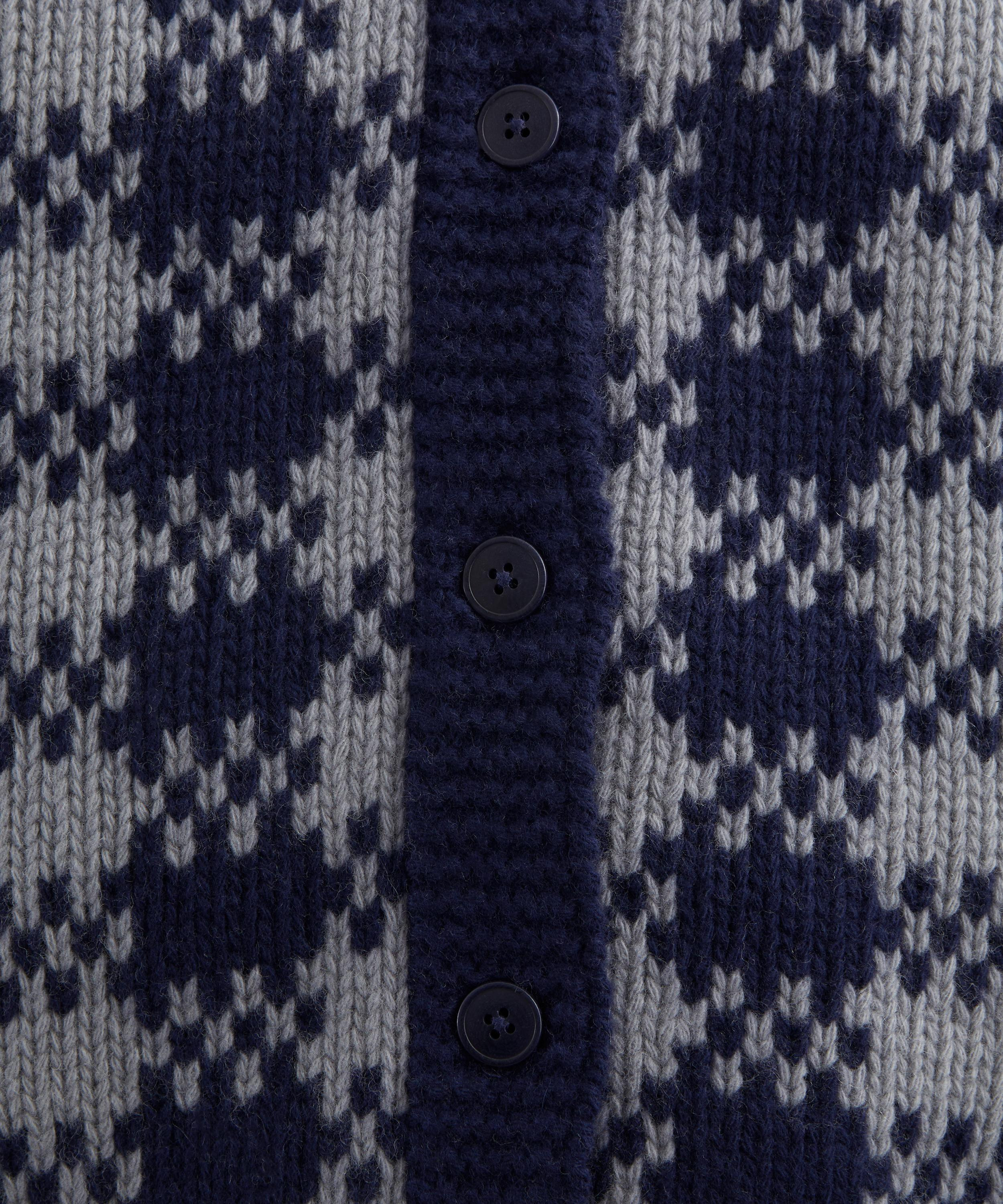 Navy Atomic Lambswool Cardigan - 5