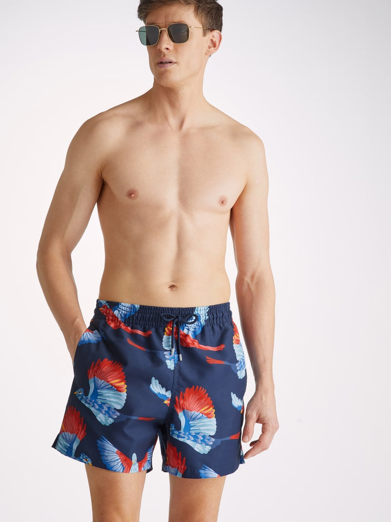 Derek Rose Men's Swim Shorts Maui 54 Navy outlook