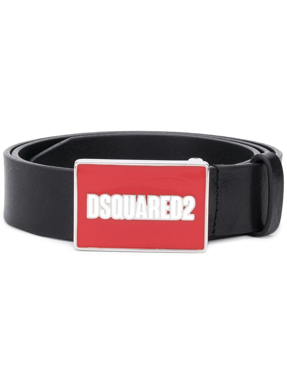 enamel logo buckle belt - 1