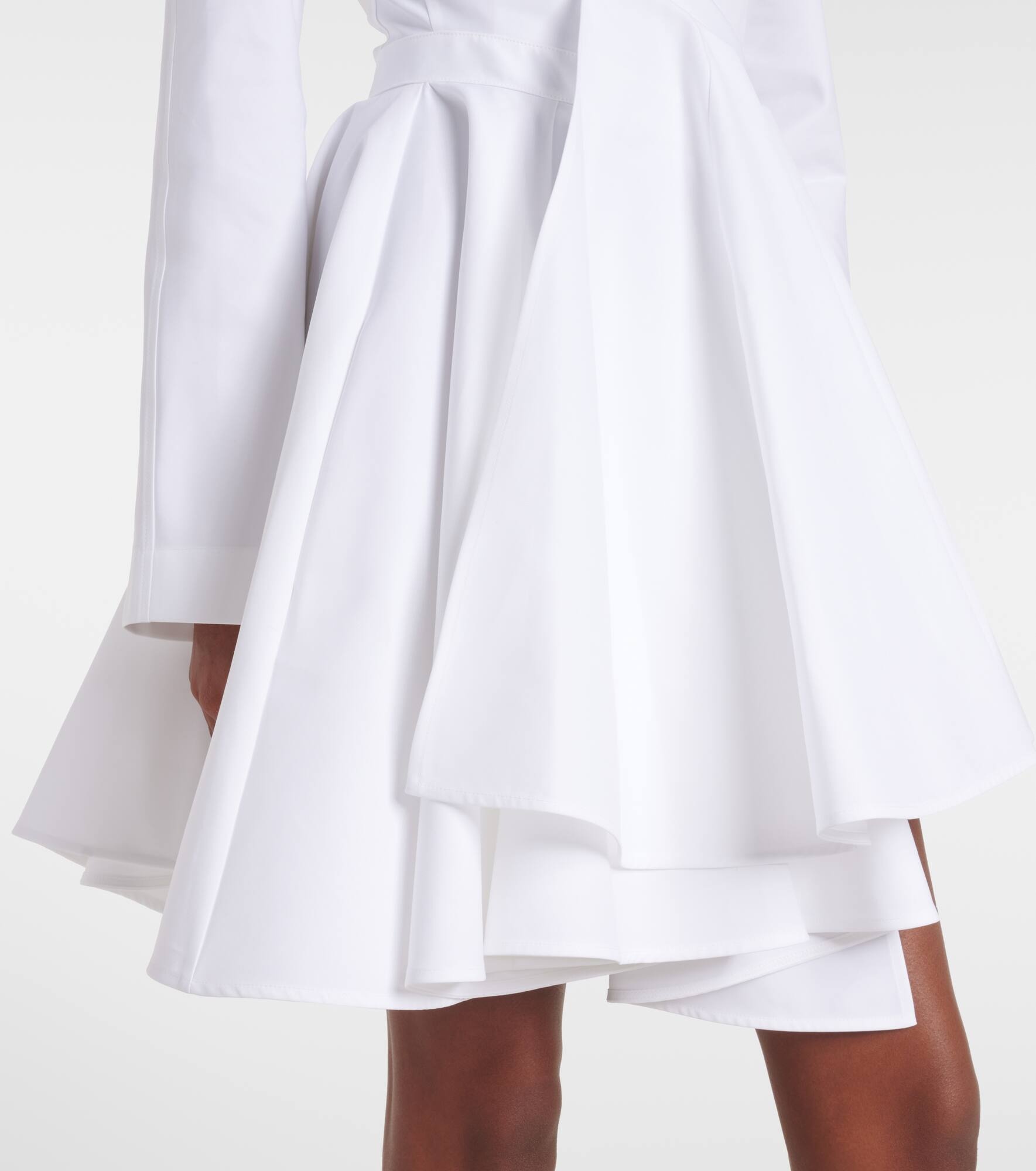 Asymmetric cotton minidress - 5