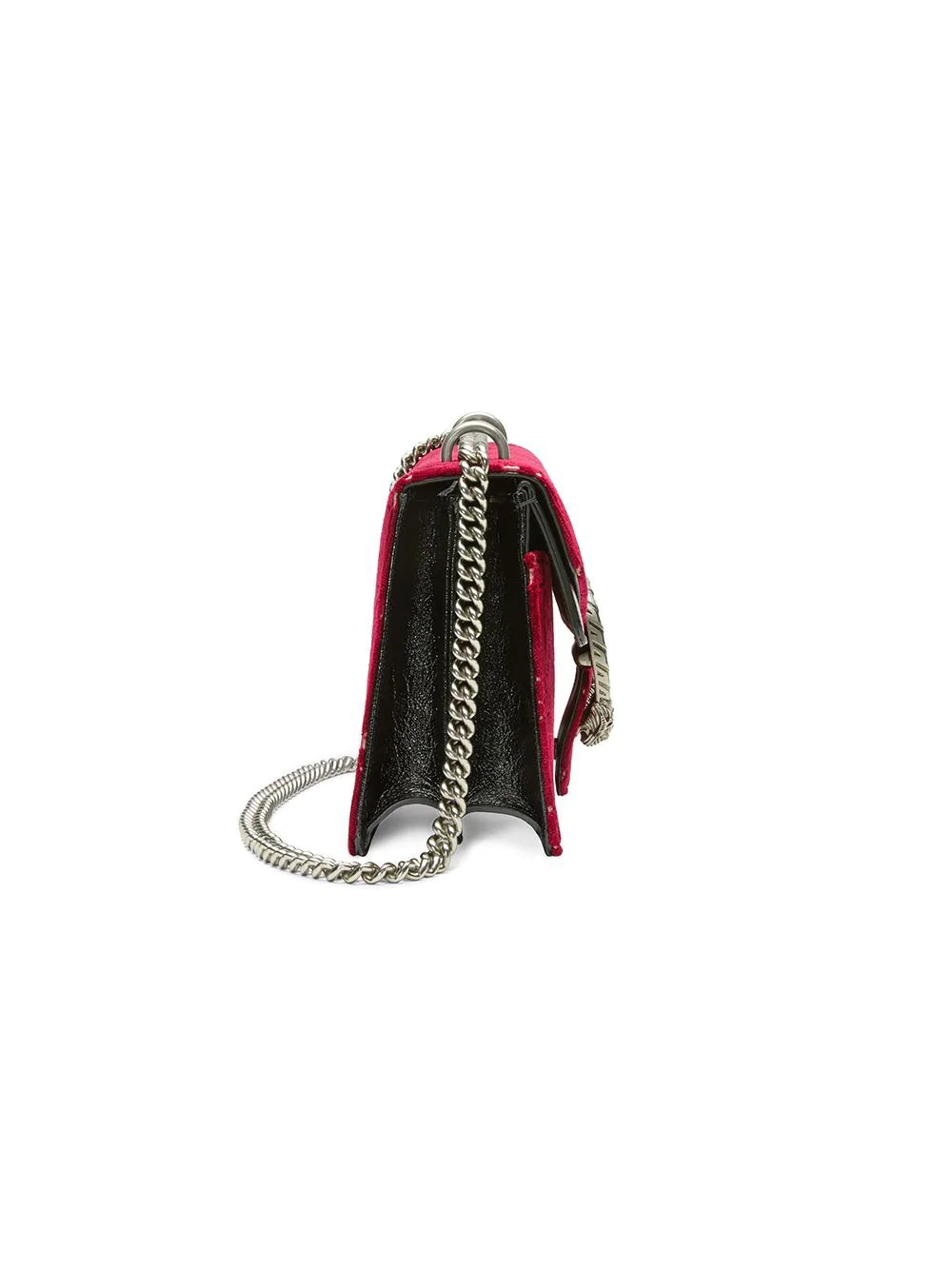 red Dionysus GG velvet small shoulder bag - 8