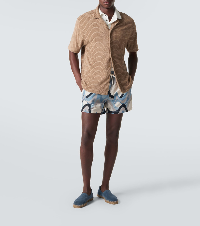 FRESCOBOL CARIOCA Cotton-blend bowling shirt outlook