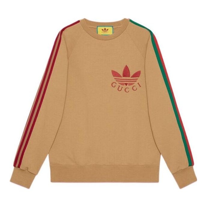 Gucci x adidas Cotton Sersey Sweatshirt 'Camel' 691638-XJEML-2184 - 1