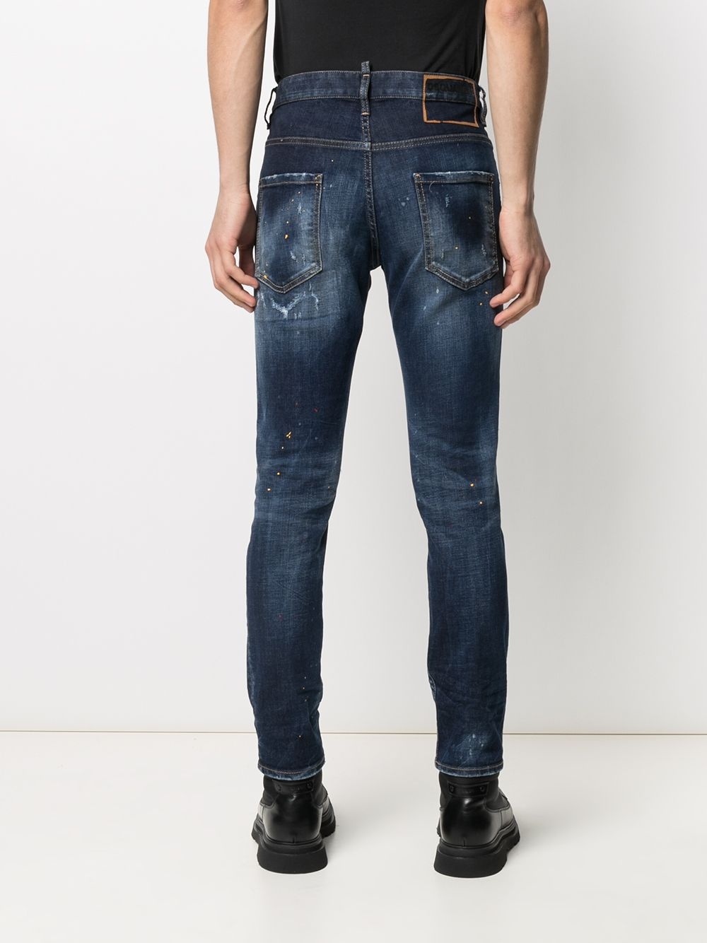 ripped slim-fit jeans - 4