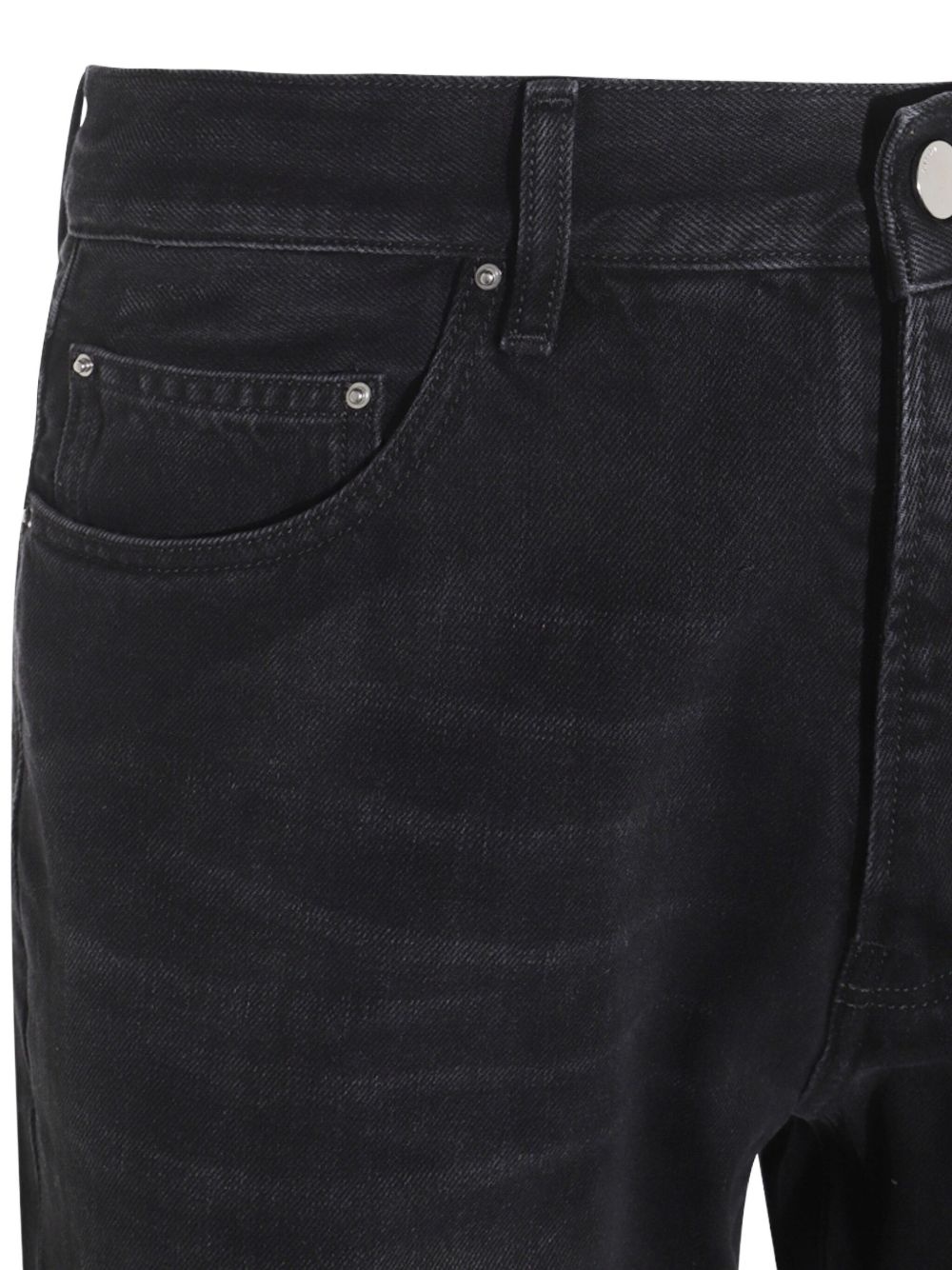 whiskering-effect jeans - 3