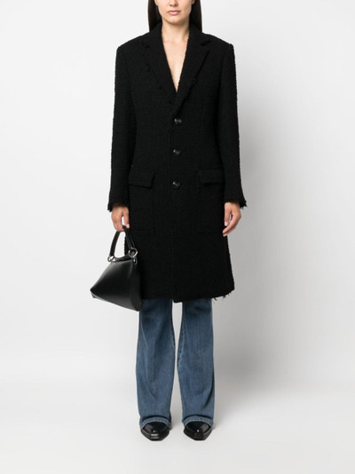 DSQUARED2 single-breasted bouclé coat outlook